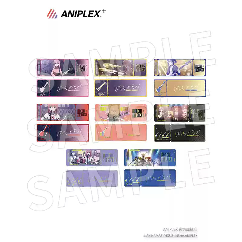 bocchi the rock holographic laser ticket set