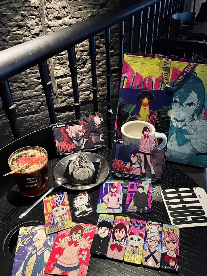 Dandadan Supernatural Scene Acrylic Stand - Momo & Okarun Duo Display