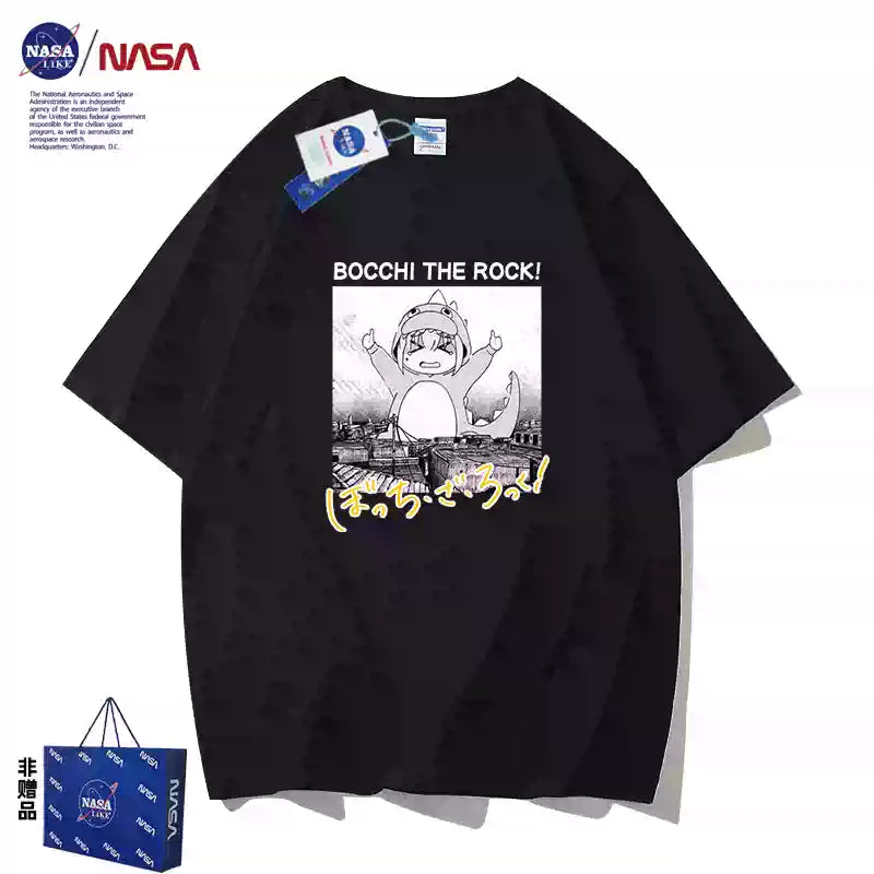 Bocchi the Rock! attention seeking monster t-shirt black