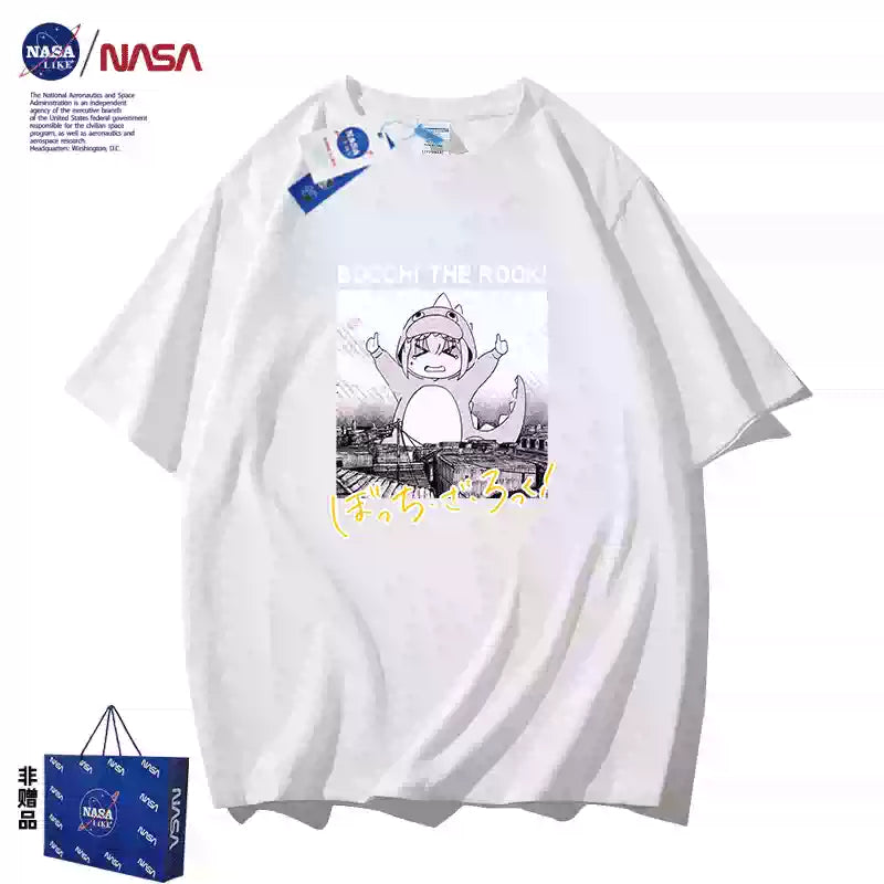 Bocchi the Rock! attention seeking monster t-shirt white