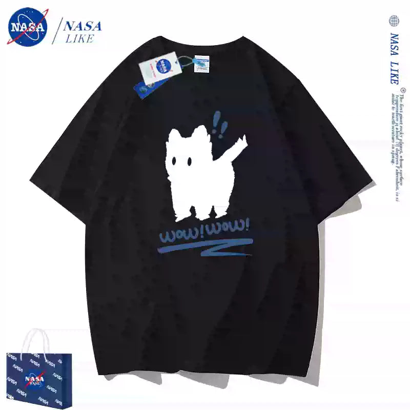 Bocchi the Rock! wow!wow! cat t-shirt black