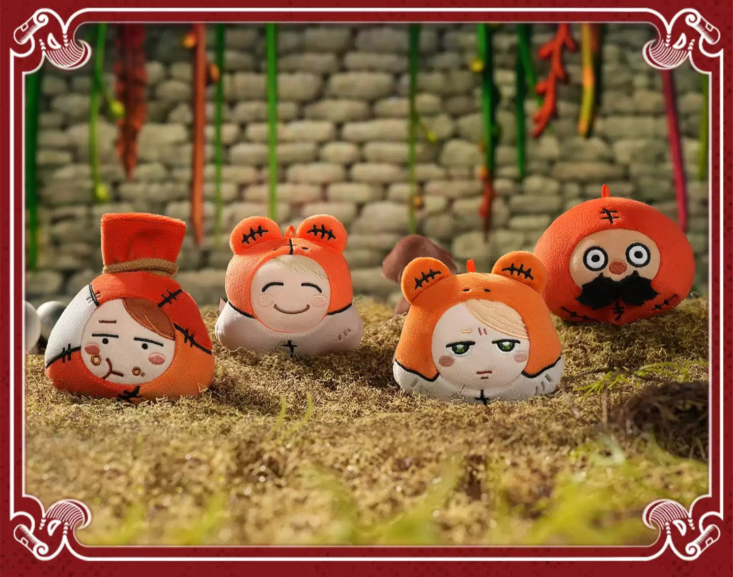 Delicious in Dungeon 'Frog Fun' Chibi Plush Keychain – 10cm Marcielle & Laios Ball