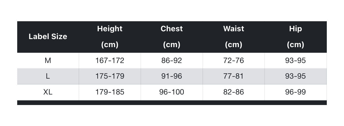 bocchi the rock! t-shirt size chart
